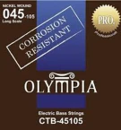 Olympia CTB 45105 Coated Nickel Wound струны для бас-гитар, 4 струны