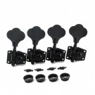 Smiger PP-B21-BK комплект 4 колков для бас-гитары, открытая механика, черные