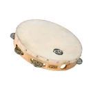 Latin Percussion CP379 деревянный тамбурин с мембраной 10'' , одинарный ряд бубенцов