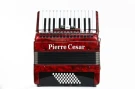 Pierre Cesar PCA-2648 RDP аккордеон 48/26,3 регистра,цвет красный