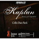 J.D'Addario KSDUO 4-4M Kaplan комплект из 2х струн D+А виолончели 4/4
