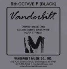 CW5F Vanderbilt струна для арфы F 5 октавы черный цвет