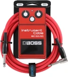 BOSS BIC-10A Red инструментальный кабель 3м, угловой/прямой 1/4 JACK