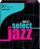 Rico RRS10SSX3H Трости для саксофона сопрано 3H Select Jazz Unfiled