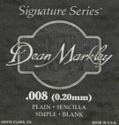 Dean Markley 1008 одиночная 1-я струна, диаметр .008