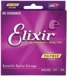 Elixir 11100 PolyWeb 13-56 струны для акустической гитары, 6 струн
