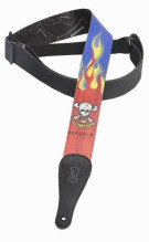 Levy's MPRF2-004 гитарный ремень серии Rat Fink, полиэстер, 5 см