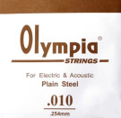 Olympia P010 струна для электрических или акустических гитар, калибр 0,010, Olympia