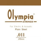 Olympia P011 струна для электрических или акустических гитар, калибр 0,011, Olympia