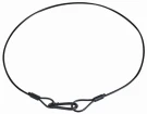 Lexor BXS03B760-PVC трос страховочный, 3 мм, длина 760 мм, до 40 кг, черный