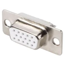 Hi-CON SUBD15HDCFL вставка (мама) с 15 контактами под пайку SUB-D