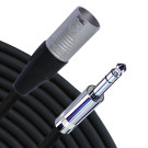 RapcoHorizon BP-10/LS.K черный патч кабель XLR3M<->6,3 мм Jack, 3 м