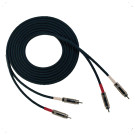 RapcoHorizon DC-3 аудио кабель, 2хRCA,<->2xRCA, 0,9м, черный