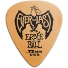 ERNIE BALL 9190 медиатор делриновый нескользящий 0,73 мм оранжевый