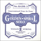 J.D'Addario K420L-3 Kaplan Golden Spiral Solo струна Е скрипки