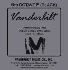 CW6F Vanderbilt струна для арфы F 6 октавы черный цвет