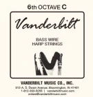 SW6C Vanderbilt Standard Wire медная струна C 6 октавы