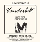 Vanderbilt SW6C медная струна C 6 октавы серебряная канитель