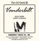 SW7D Vanderbilt струна для арфы D 7 октавы