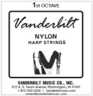 NY19 Vanderbilt Nylon комплект струн для арфы 1 октавы, 9 струн ооG-F