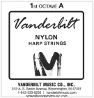 NY1A Vanderbilt Nylon струна арфы A 1 октавы