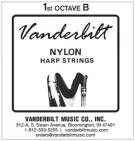 NY1B Vanderbilt Nylon струна арфы B 1 октавы
