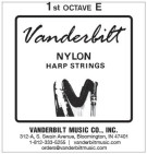 NY1E Vanderbilt Nylon струна арфы E 1 октавы