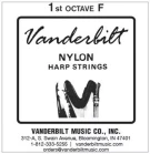 NY1F Vanderbilt Nylon струна арфы F 1 октавы