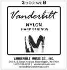 NY3B Vanderbilt Nylon струна арфы B 3 октавы