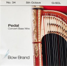 Bow Brand BCW5G Pedal Concert Bass Wire №34 струна для арфы G 5 октавы