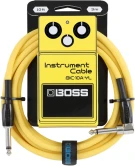 BOSS BIC-10A Yellow инструментальный кабель 3м, угловой/прямой 1/4 JACK