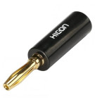 HICON HI-BM01-BLK разъем BANANA, позолоченный