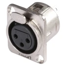 HICON HI-X3DF панельный разъем гнездо XLR3F