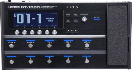 Boss GT-1000, мультиэффект-процессор, гитарный процессор, педаль эффектов, гитарный эффект, процессор BOSS, гитарные эффекты, мультиэффекты
