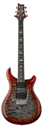 se custom 24-08 quilt charcoal cherry burst