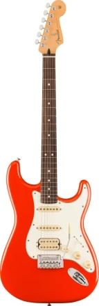 fender player ii stratocaster hss coral red
