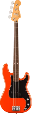 fender player ii precision bass coral red