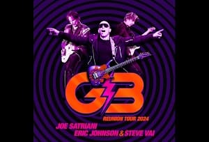 Joe Satriani, Eric Johnson и Steve Vai едут в новый тур G3