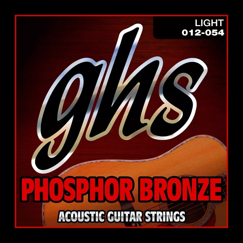 GHS S325 Phosphor Bronze 12-54  струны акустической гитары, 6 струн