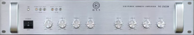 DSS VC-2x220 трансляционный усилитель 2х220 Вт/100В