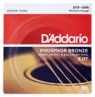 J.D.Addario EJ17 Phosphor Bronze cтруны акустической гитары 13-56, 6шт