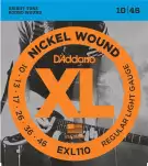 D'ADDARIO EXL110 струны для электрогитары, никель, 10-46