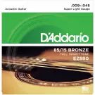 J.D'Addario EZ890 струны акустической гитары, Super Light, 9-45